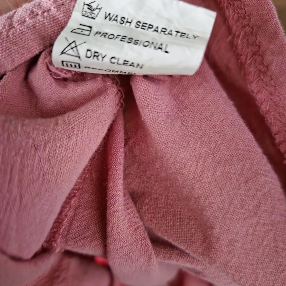 Misslook Pink Women's Top Large Peter Pan Collar - Picture 7 of 7